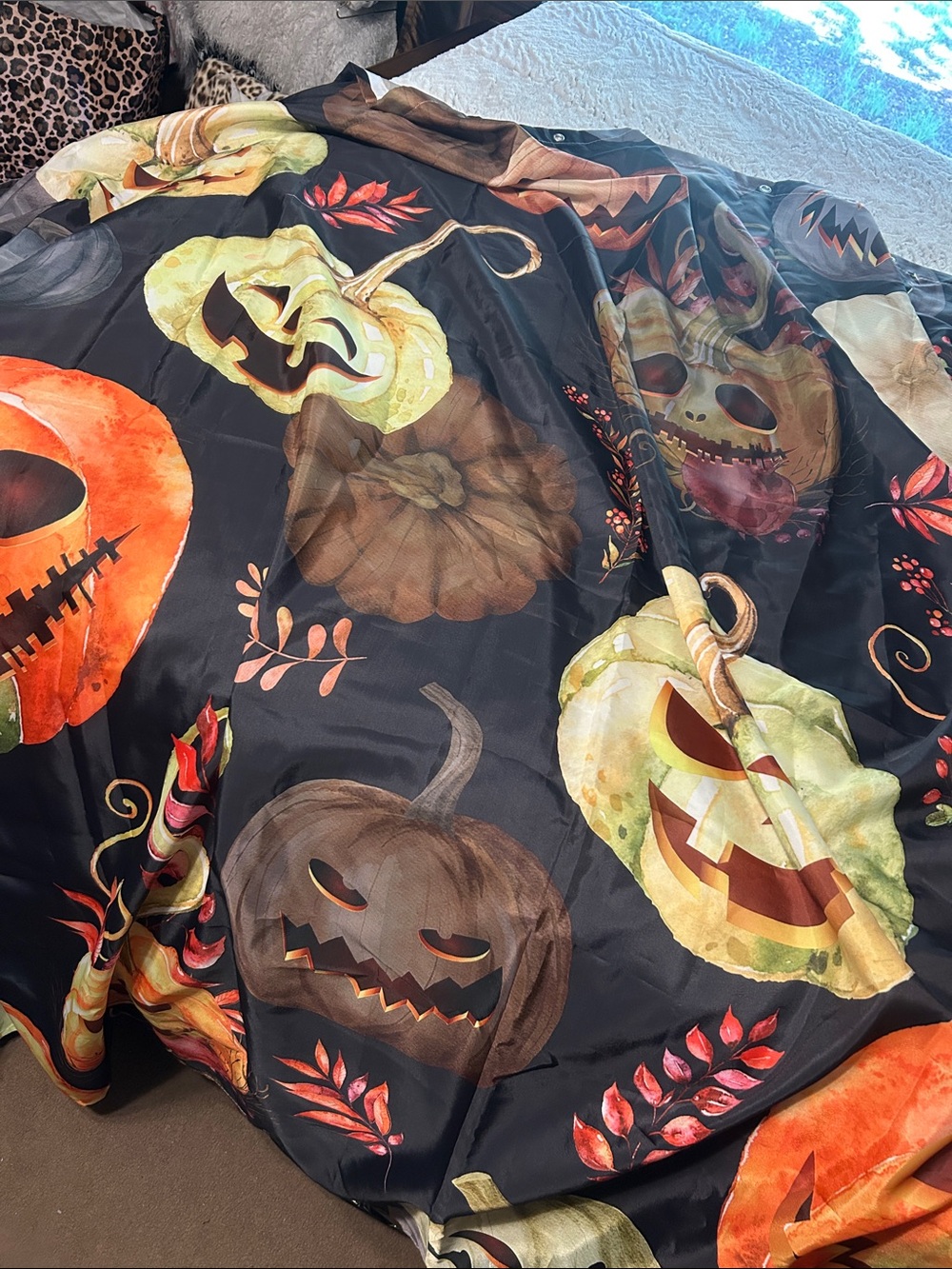 halloween shower curtain